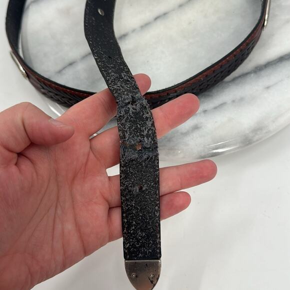 Fossil concho leather belt size 42 - Picture 4 of 6